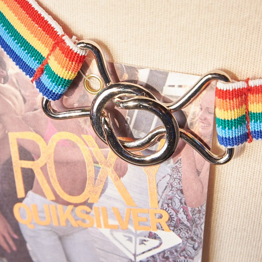 1990s Deadstock Rainbow Roxy Belt